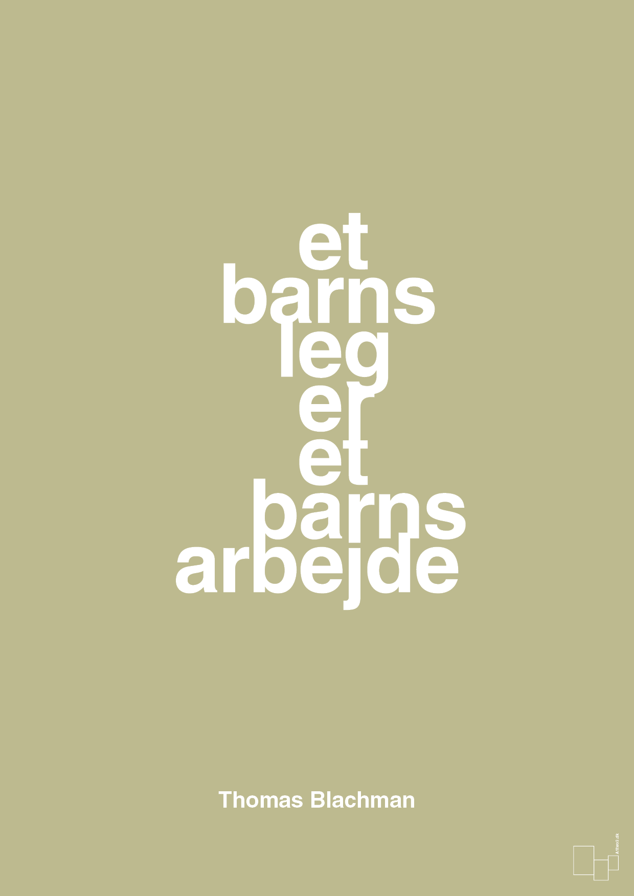 plakat: et barns leg er et barns arbejde - back to nature-Musiker-A1two3