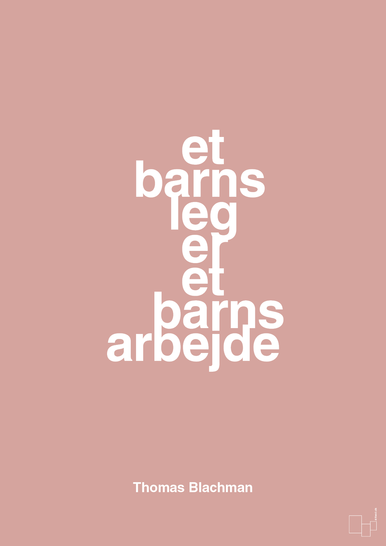 plakat: et barns leg er et barns arbejde - bubble shell-Musiker-A1two3