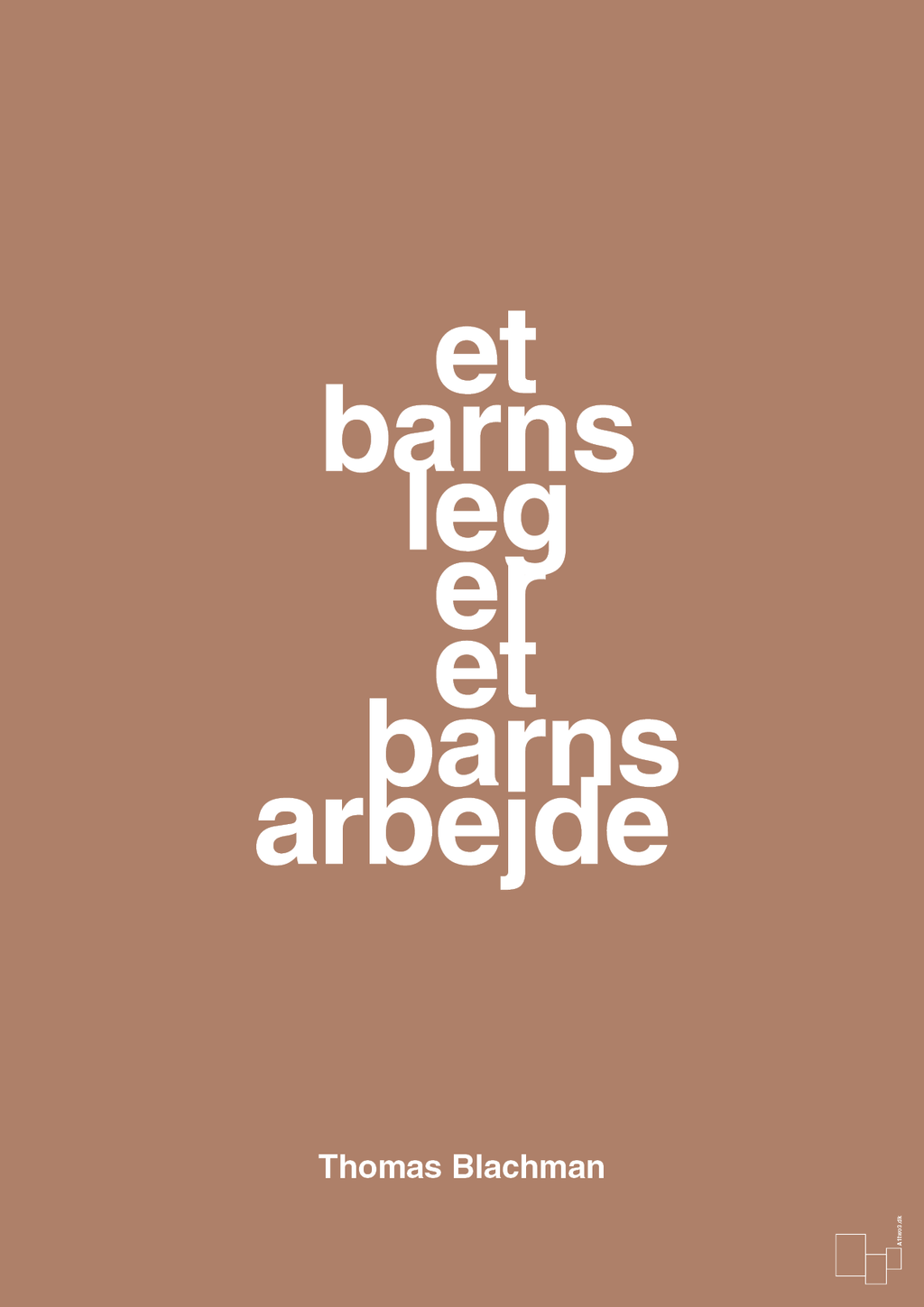 plakat: et barns leg er et barns arbejde - cider spice-Musiker-A1two3
