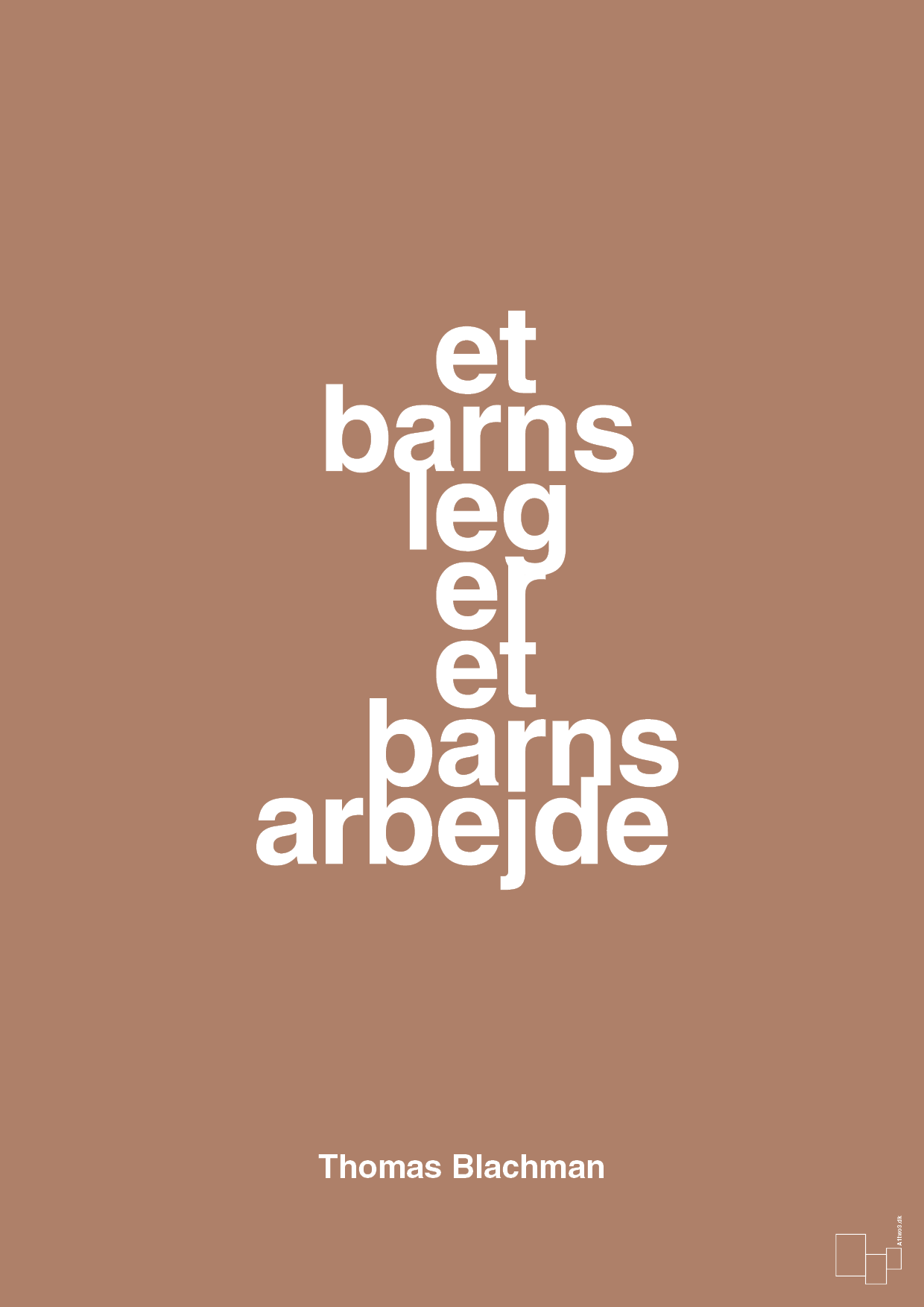 plakat: et barns leg er et barns arbejde - cider spice-Musiker-A1two3
