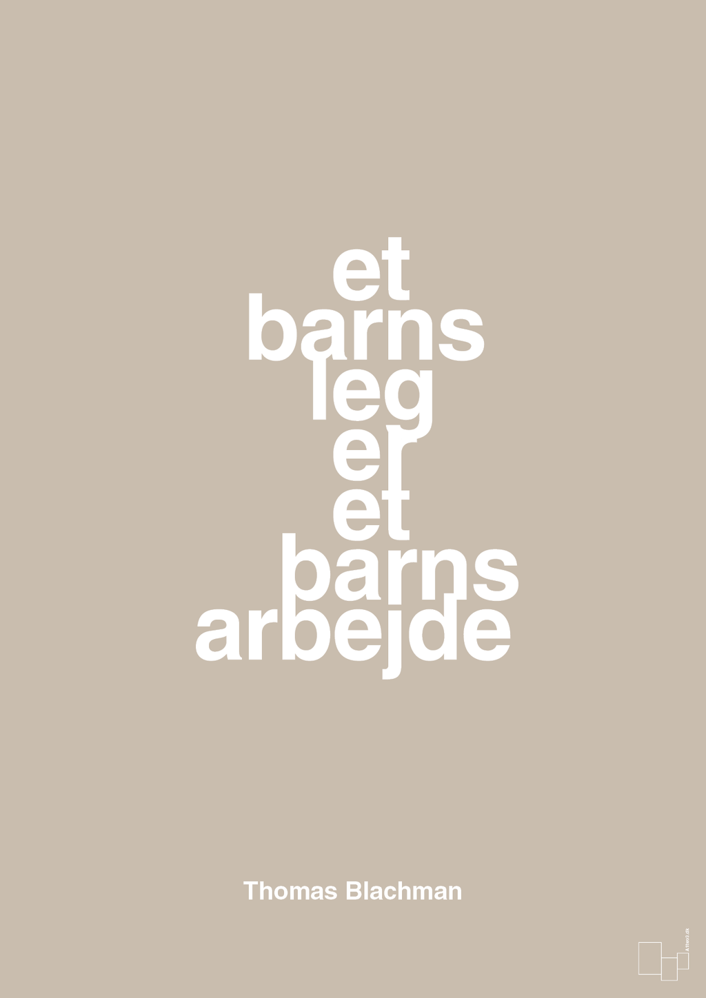 plakat: et barns leg er et barns arbejde - creamy mushroom-Musiker-A1two3