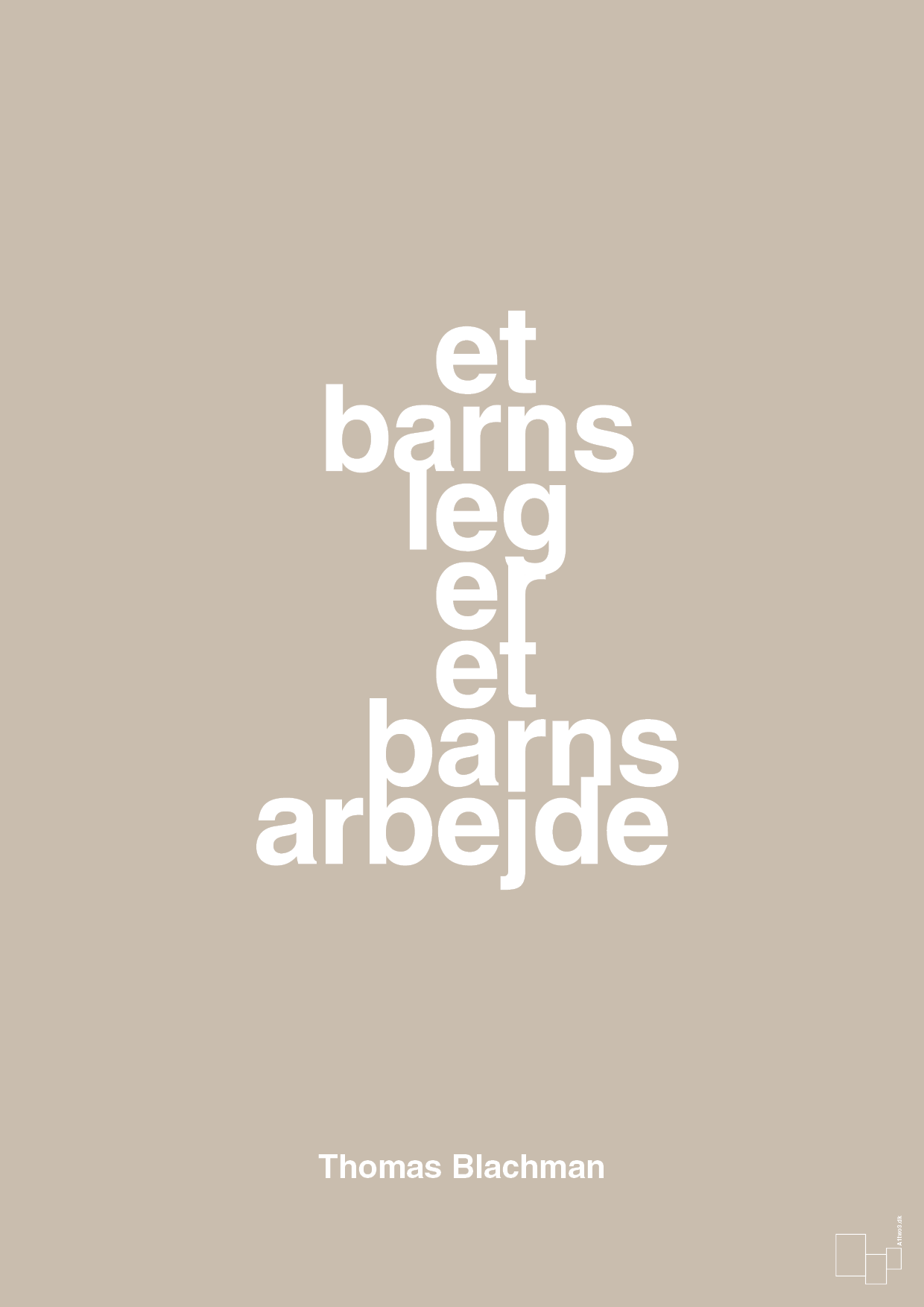 plakat: et barns leg er et barns arbejde - creamy mushroom-Musiker-A1two3