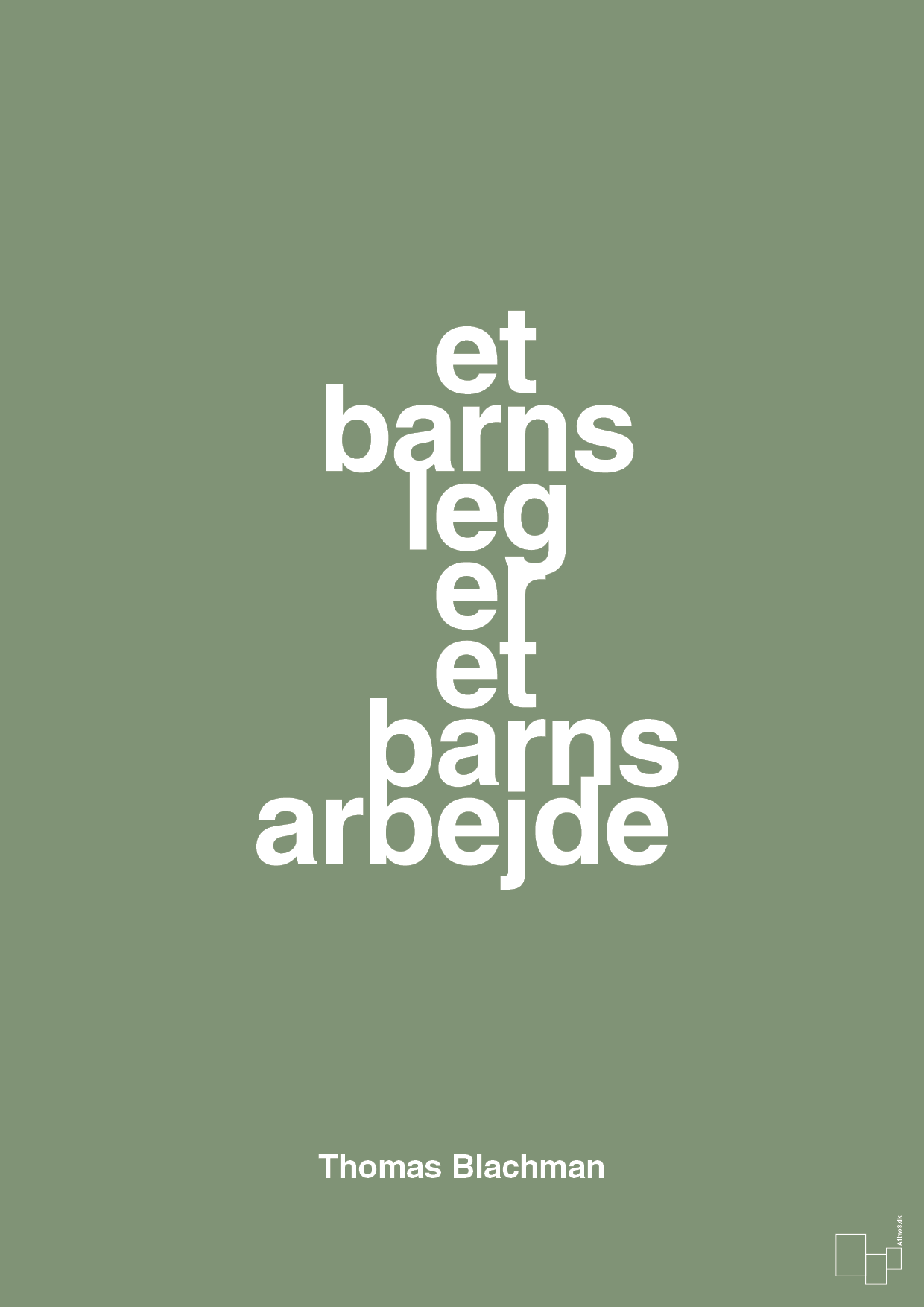 plakat: et barns leg er et barns arbejde - jade-Musiker-A1two3