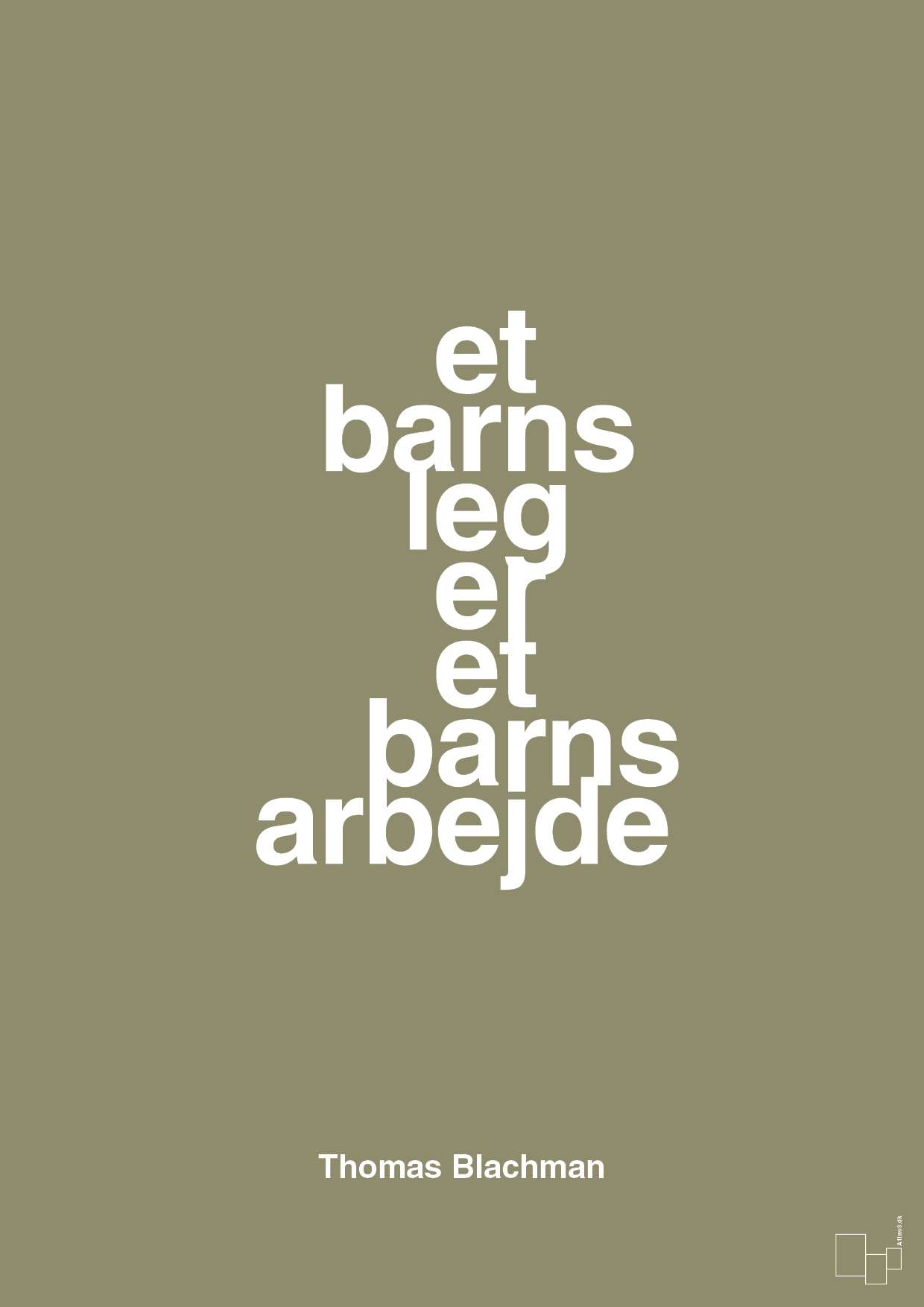 plakat: et barns leg er et barns arbejde - misty forrest-Musiker-A1two3