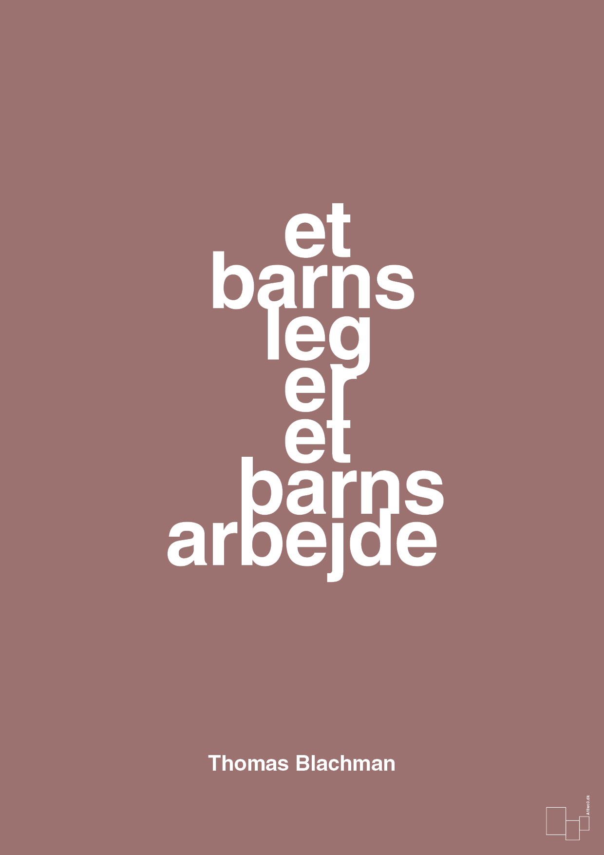 plakat: et barns leg er et barns arbejde - plum-Musiker-A1two3