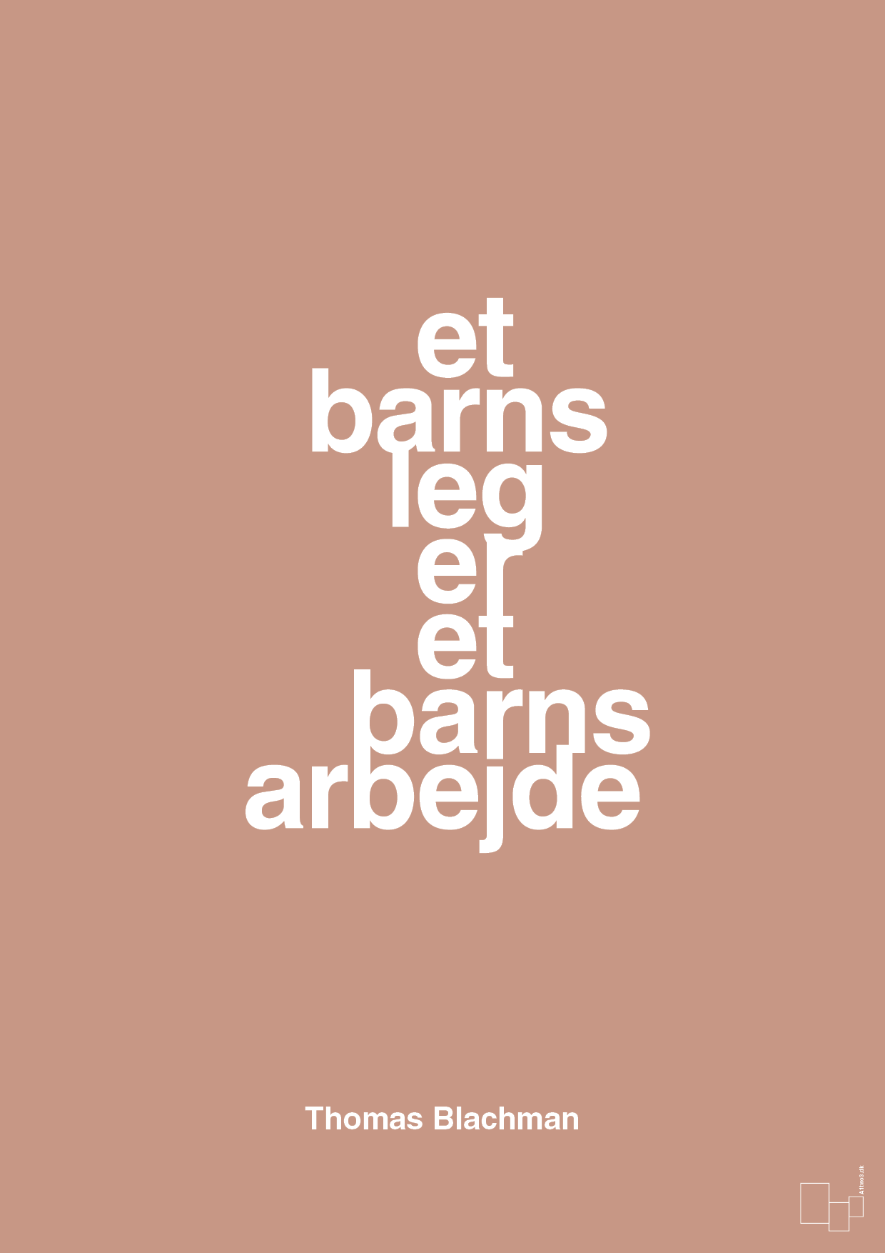 plakat: et barns leg er et barns arbejde - powder-Musiker-A1two3