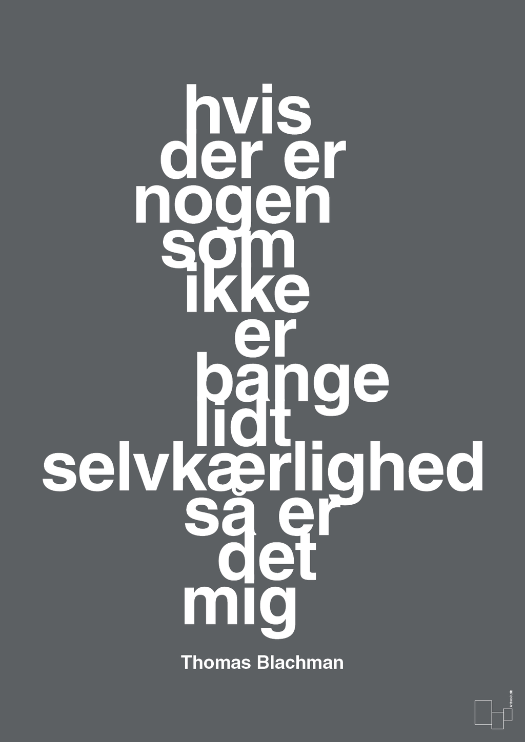 plakat: hvis der er nogen som ikke er bange for lidt selvkærlighed så er det mig - graphic charcoal-Musiker-A1two3
