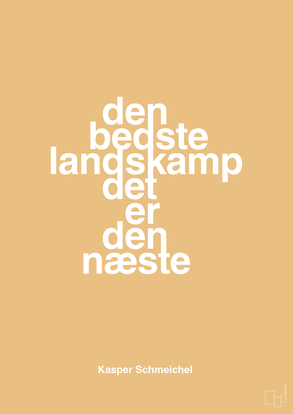 plakat: den bedste landskamp det er den næste - charismatic-Fodbold-A1two3