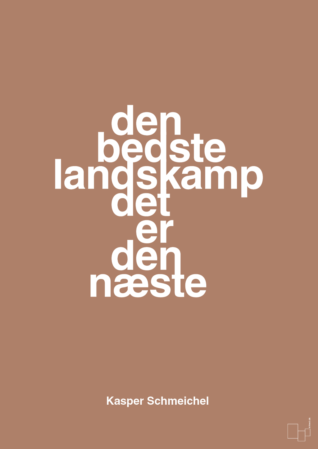 plakat: den bedste landskamp det er den næste - cider spice-Fodbold-A1two3