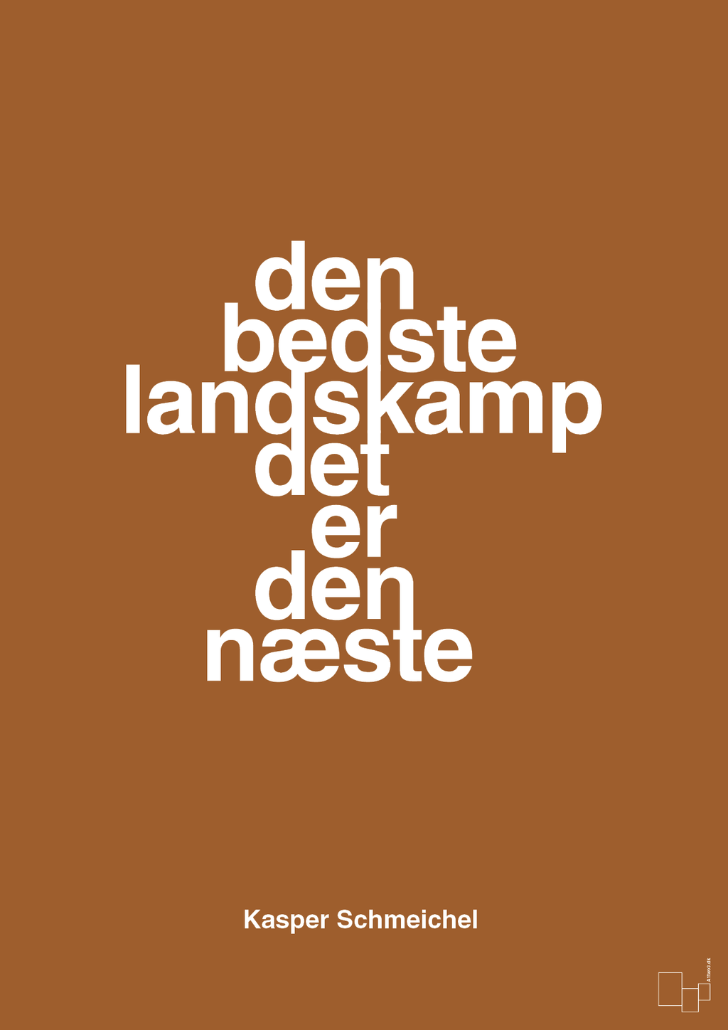 plakat: den bedste landskamp det er den næste - cognac-Fodbold-A1two3