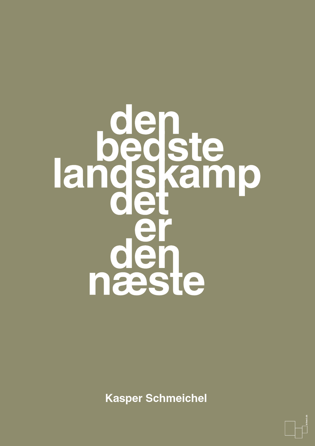 plakat: den bedste landskamp det er den næste - misty forrest-Fodbold-A1two3
