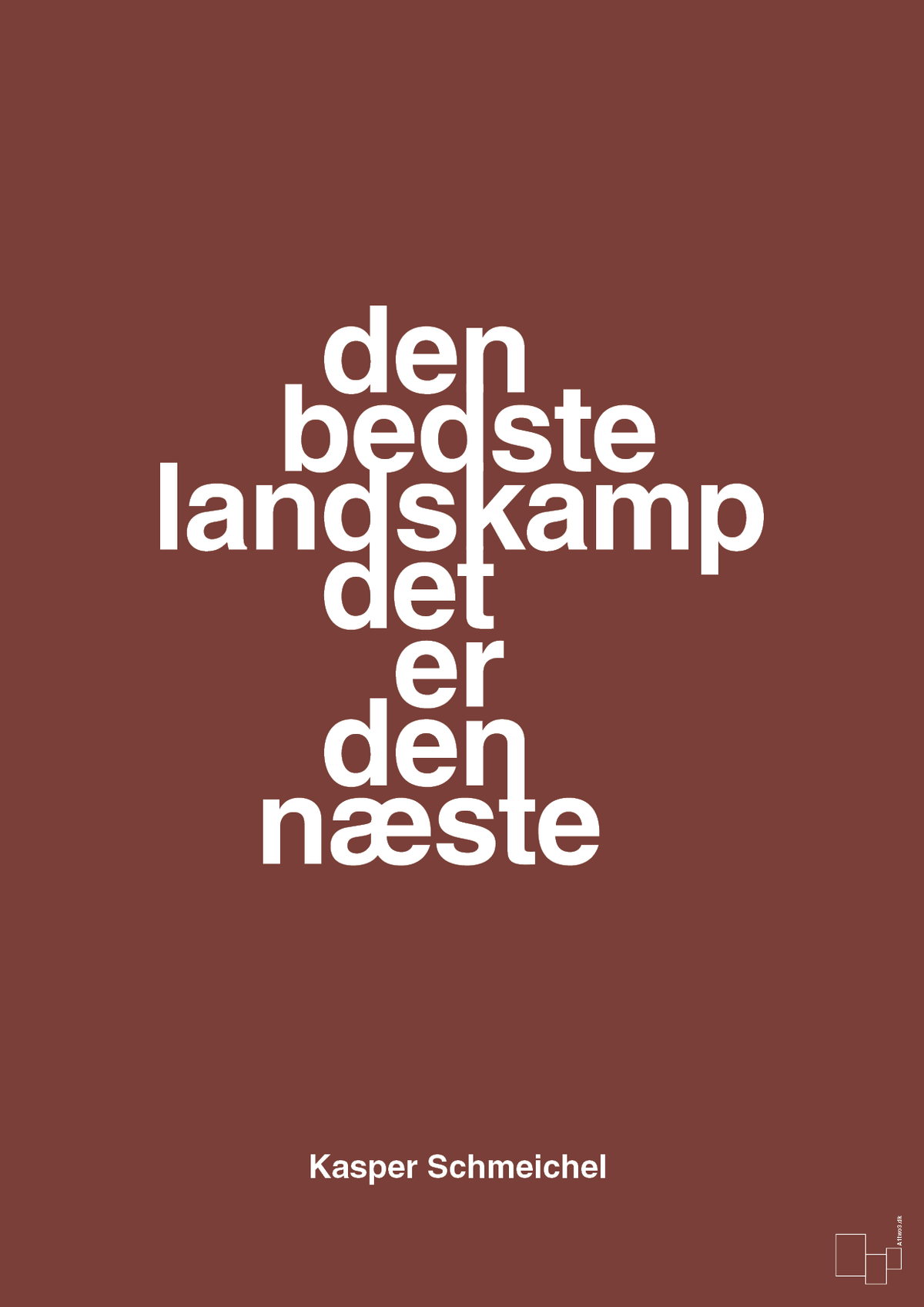 plakat: den bedste landskamp det er den næste - red pepper-Fodbold-A1two3