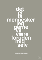 plakat: det er få mennesker jeg gerne vil være foruden mig selv - battleship gray-Musiker-A1two3