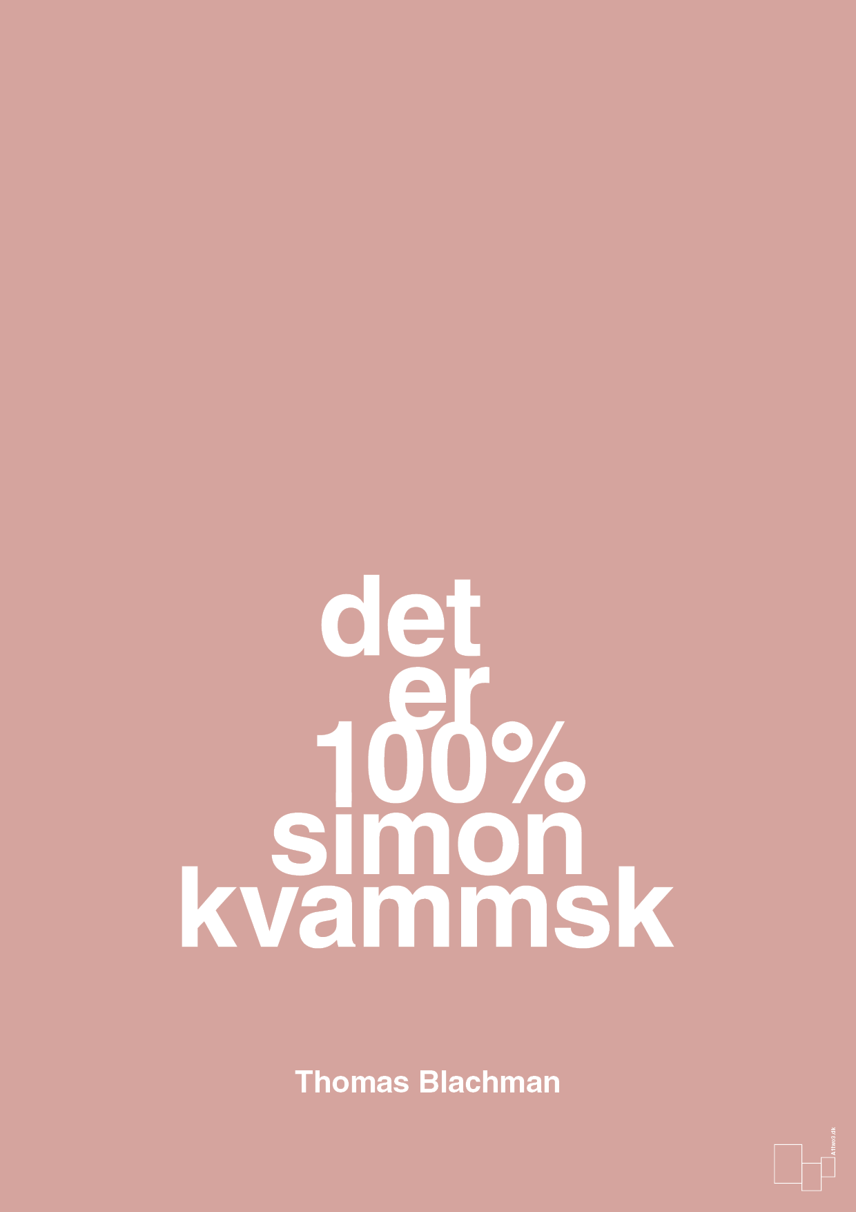 plakat: det er 100% simon kvammsk - bubble shell-Musiker-A1two3
