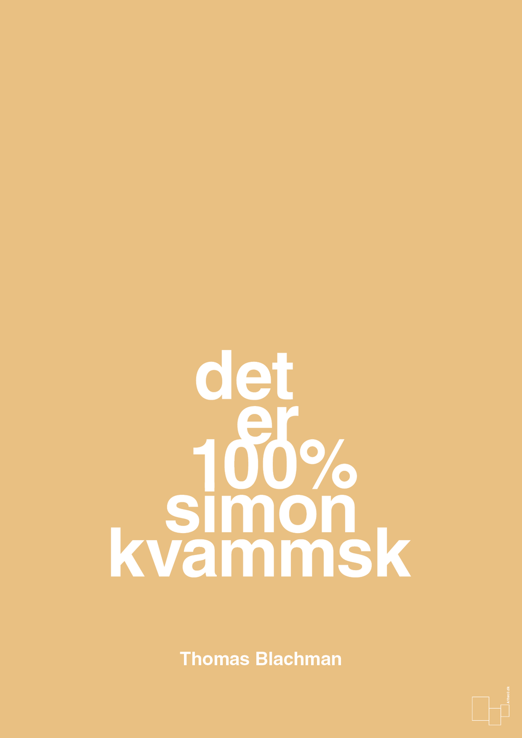 plakat: det er 100% simon kvammsk - charismatic-Musiker-A1two3