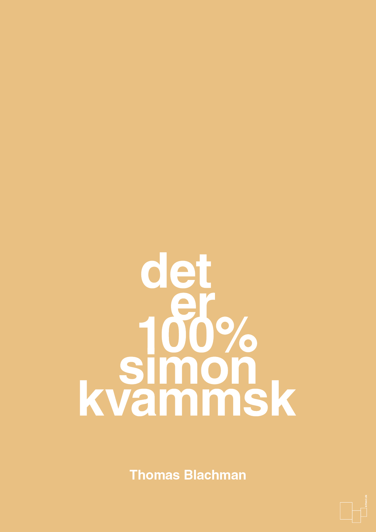 plakat: det er 100% simon kvammsk - charismatic-Musiker-A1two3