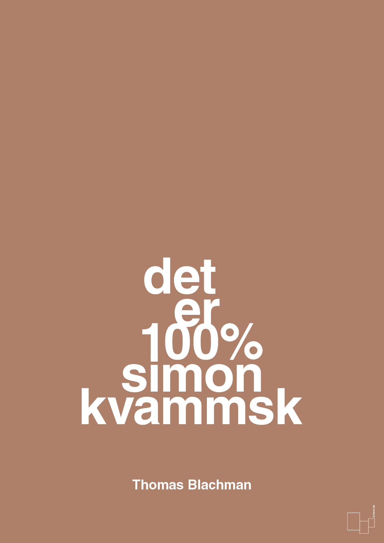 plakat: det er 100% simon kvammsk - cider spice-Musiker-A1two3