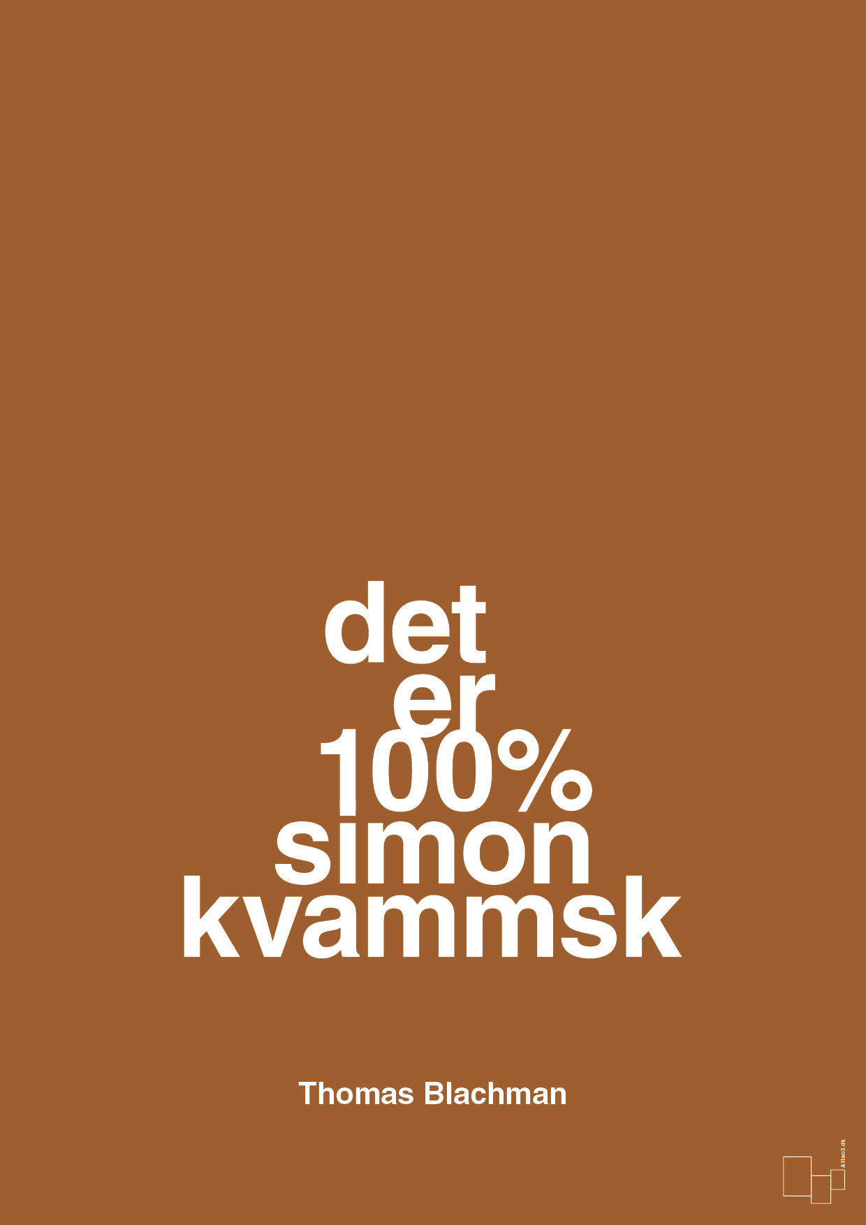 plakat: det er 100% simon kvammsk - cognac-Musiker-A1two3