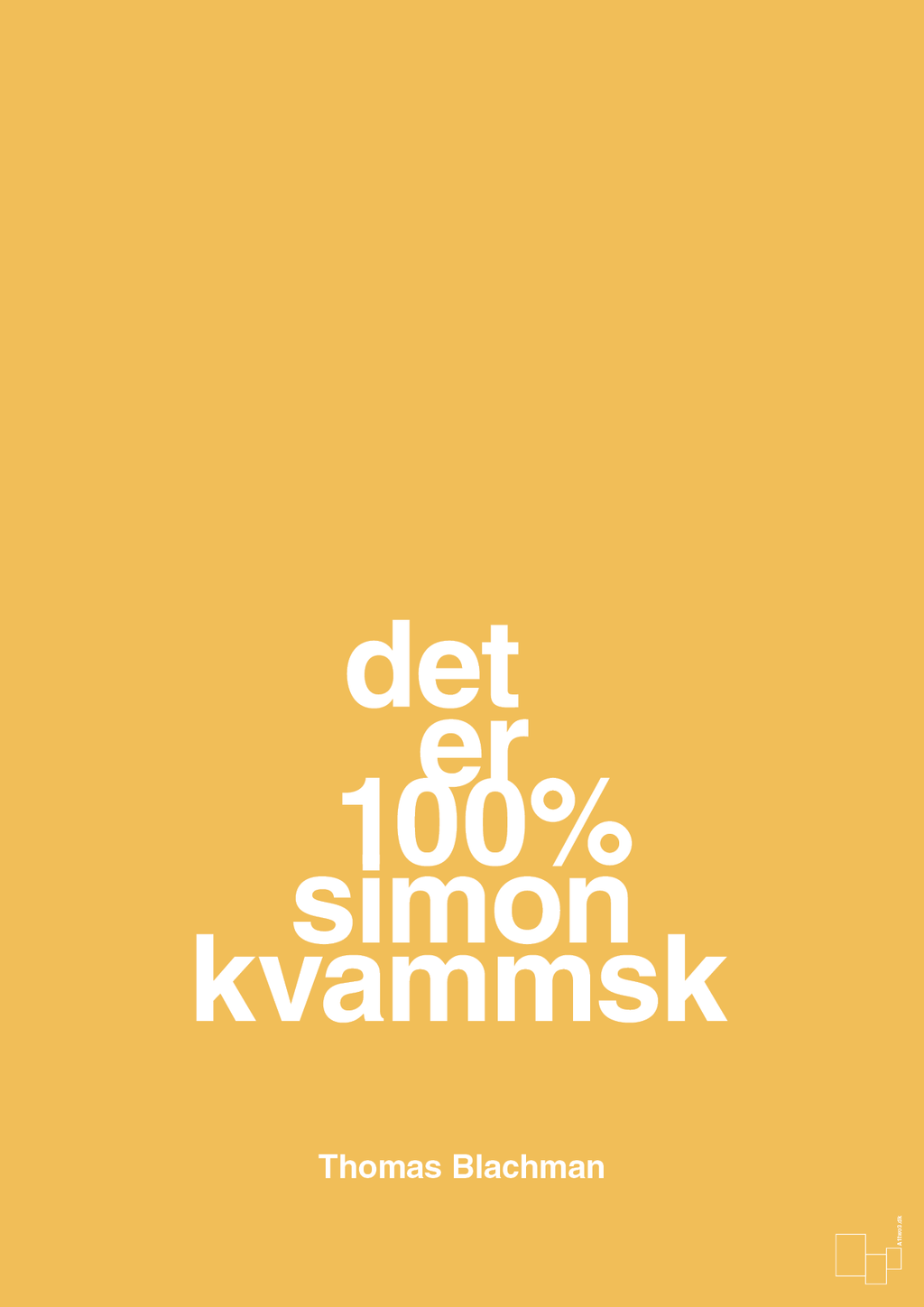 plakat: det er 100% simon kvammsk - honeycomb-Musiker-A1two3