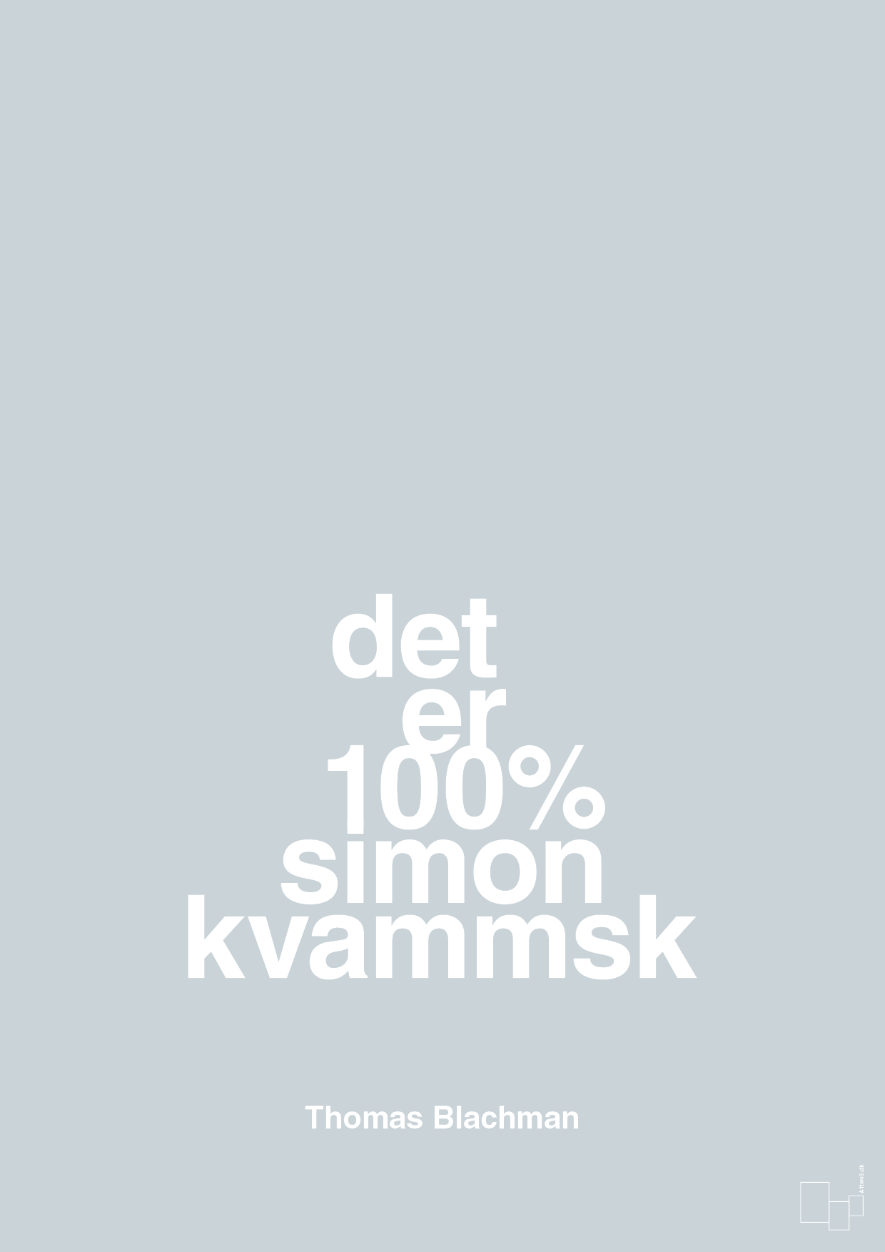 plakat: det er 100% simon kvammsk - light drizzle-Musiker-A1two3