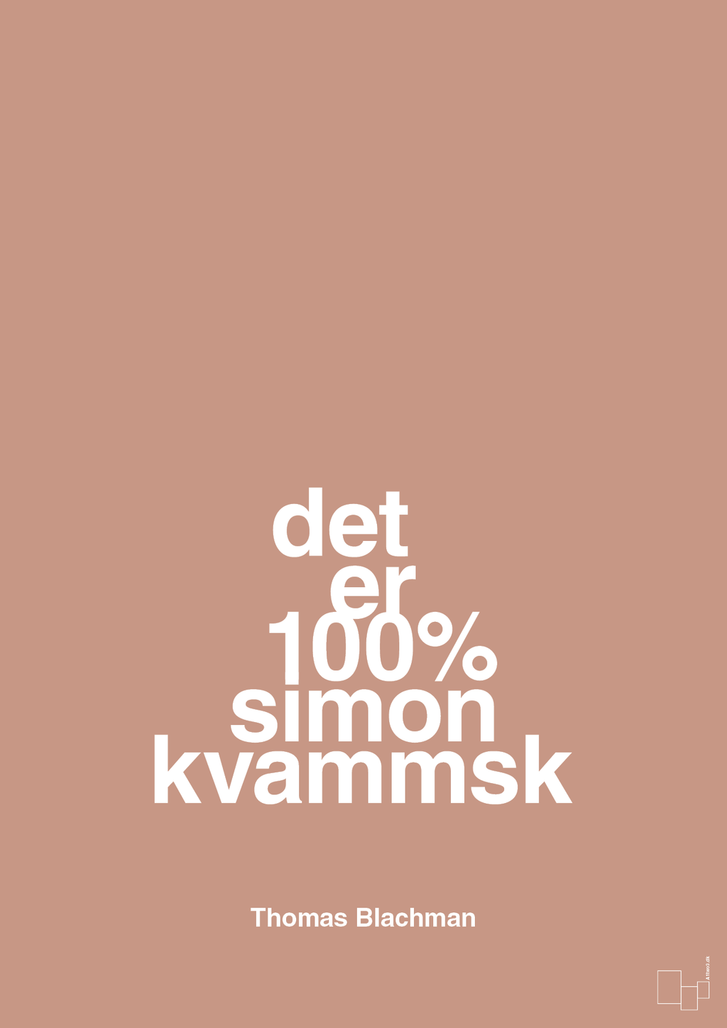 plakat: det er 100% simon kvammsk - powder-Musiker-A1two3