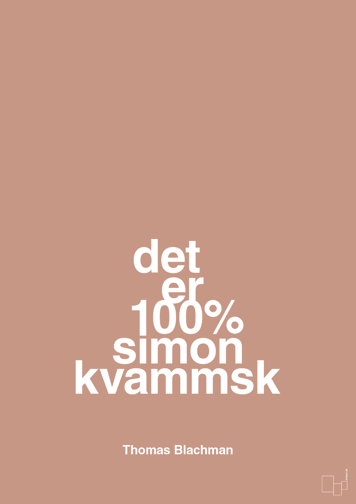 plakat: det er 100% simon kvammsk - powder-Musiker-A1two3