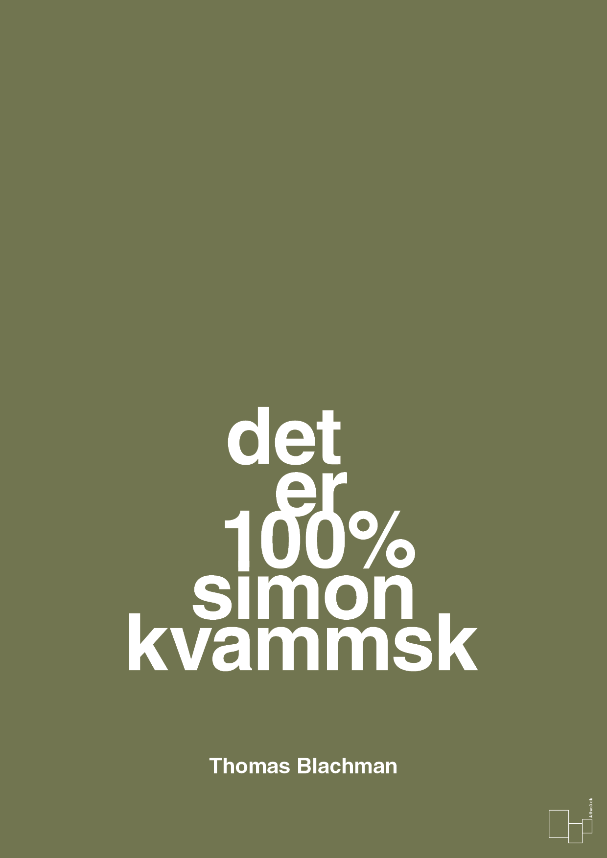 plakat: det er 100% simon kvammsk - secret meadow-Musiker-A1two3