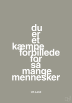 plakat: du er et kæmpe forbillede for så mange mennesker - battleship gray-Musiker-A1two3