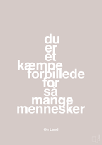 plakat: du er et kæmpe forbillede for så mange mennesker - broken beige-Musiker-A1two3