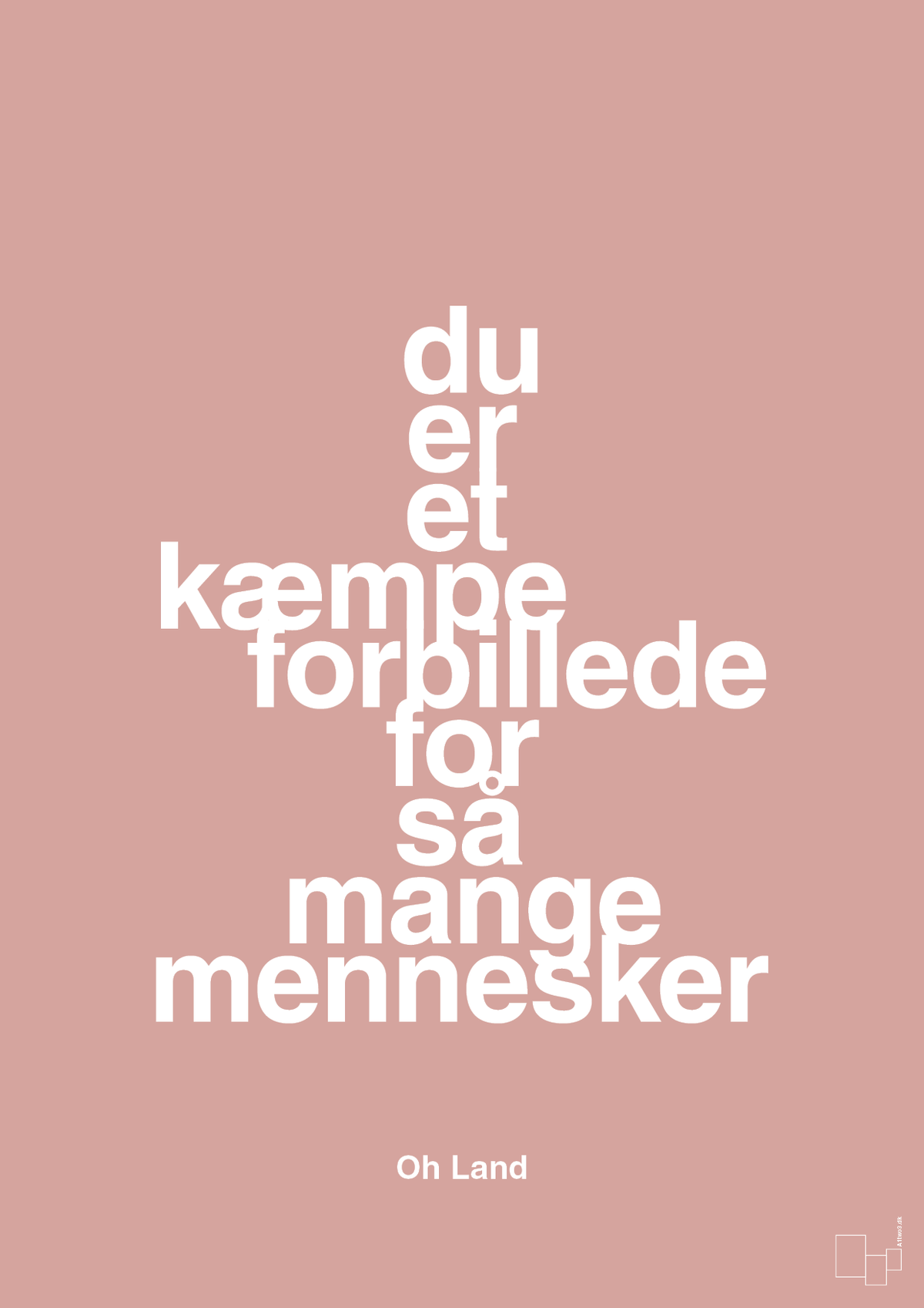 plakat: du er et kæmpe forbillede for så mange mennesker - bubble shell-Musiker-A1two3
