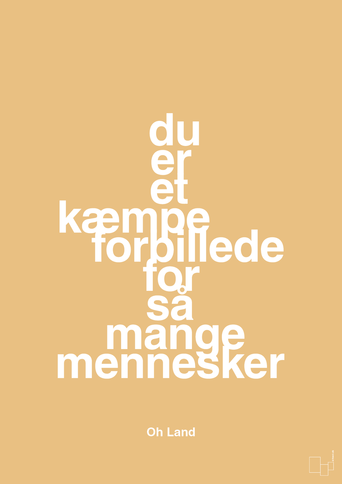 plakat: du er et kæmpe forbillede for så mange mennesker - charismatic-Musiker-A1two3