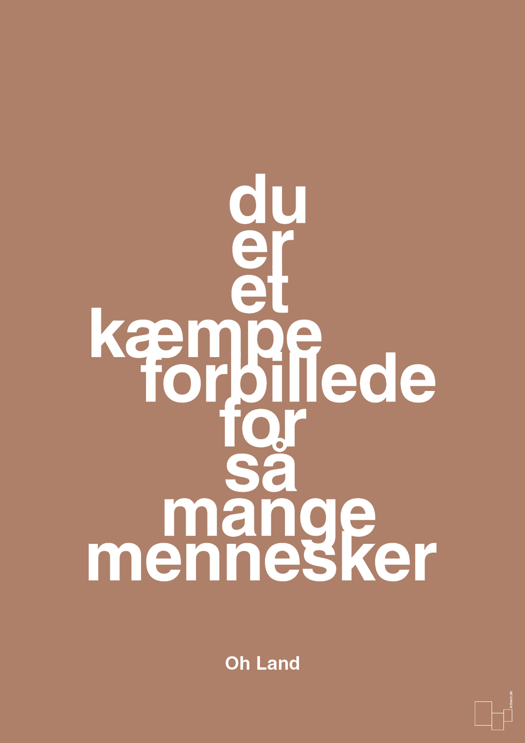 plakat: du er et kæmpe forbillede for så mange mennesker - cider spice-Musiker-A1two3
