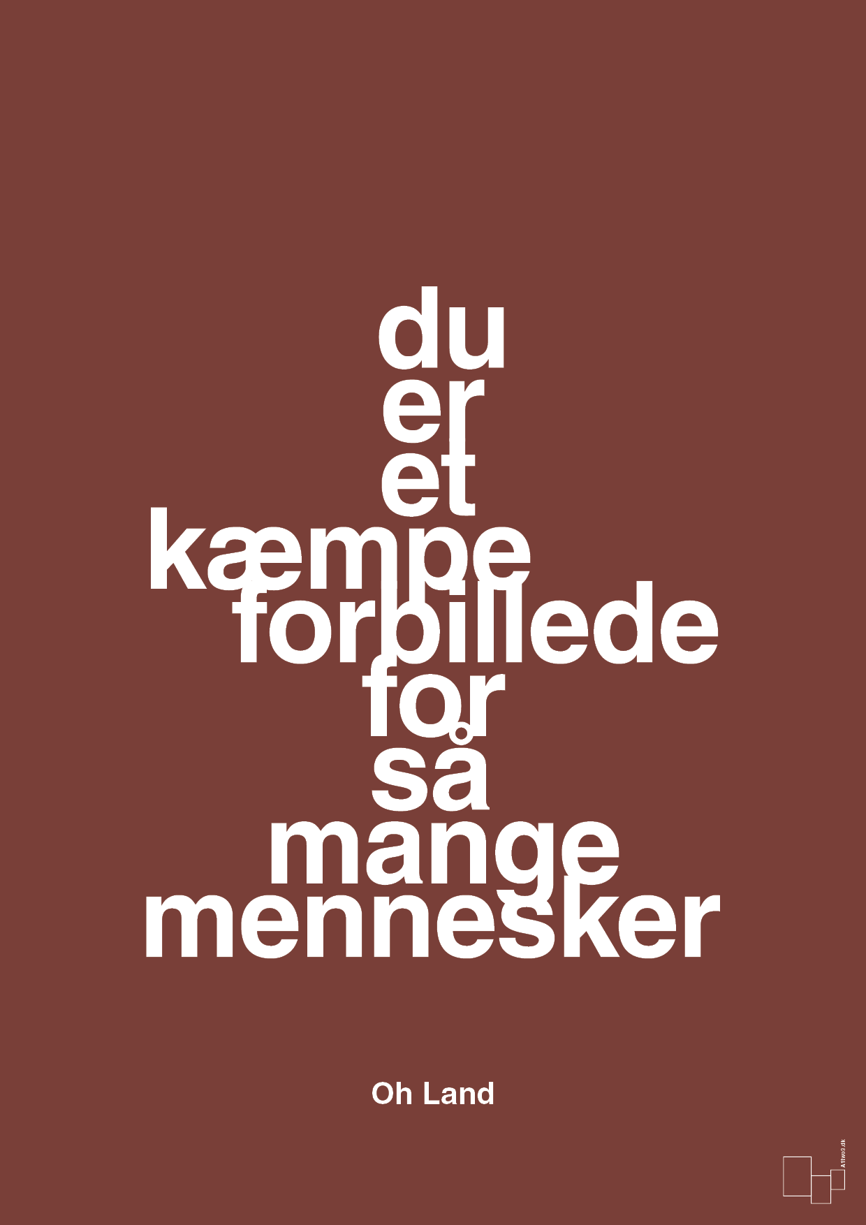 plakat: du er et kæmpe forbillede for så mange mennesker - red pepper-Musiker-A1two3