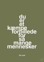 plakat: du er et kæmpe forbillede for så mange mennesker - secret meadow-Musiker-A1two3