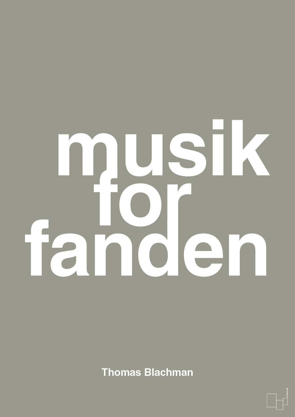 plakat: musik for fanden - battleship gray-Musiker-A1two3