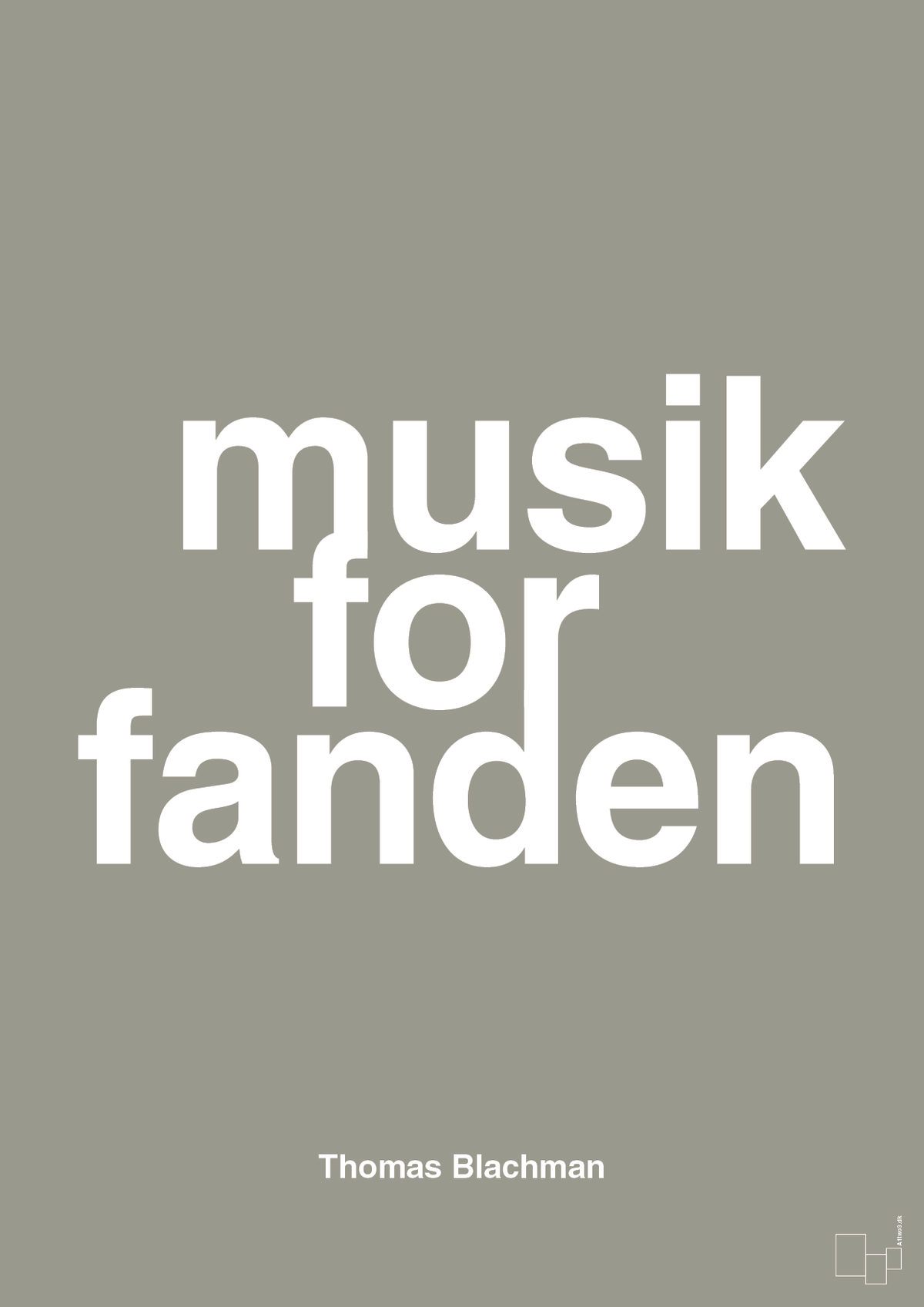 plakat: musik for fanden - battleship gray-Musiker-A1two3