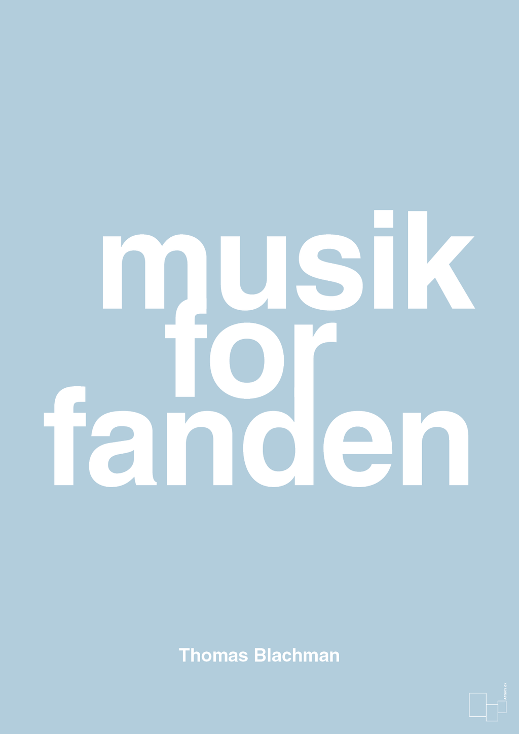 plakat: musik for fanden - heavenly blue-Musiker-A1two3