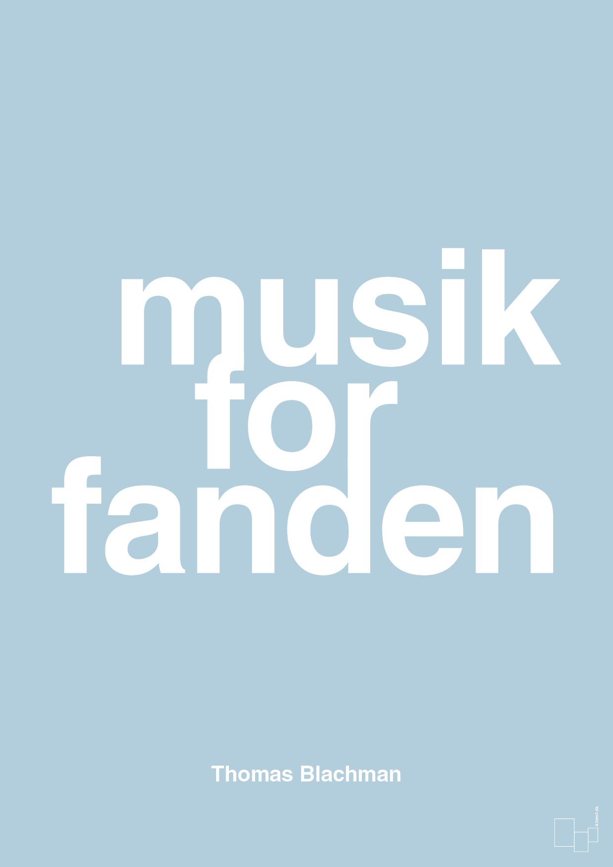 plakat: musik for fanden - heavenly blue-Musiker-A1two3