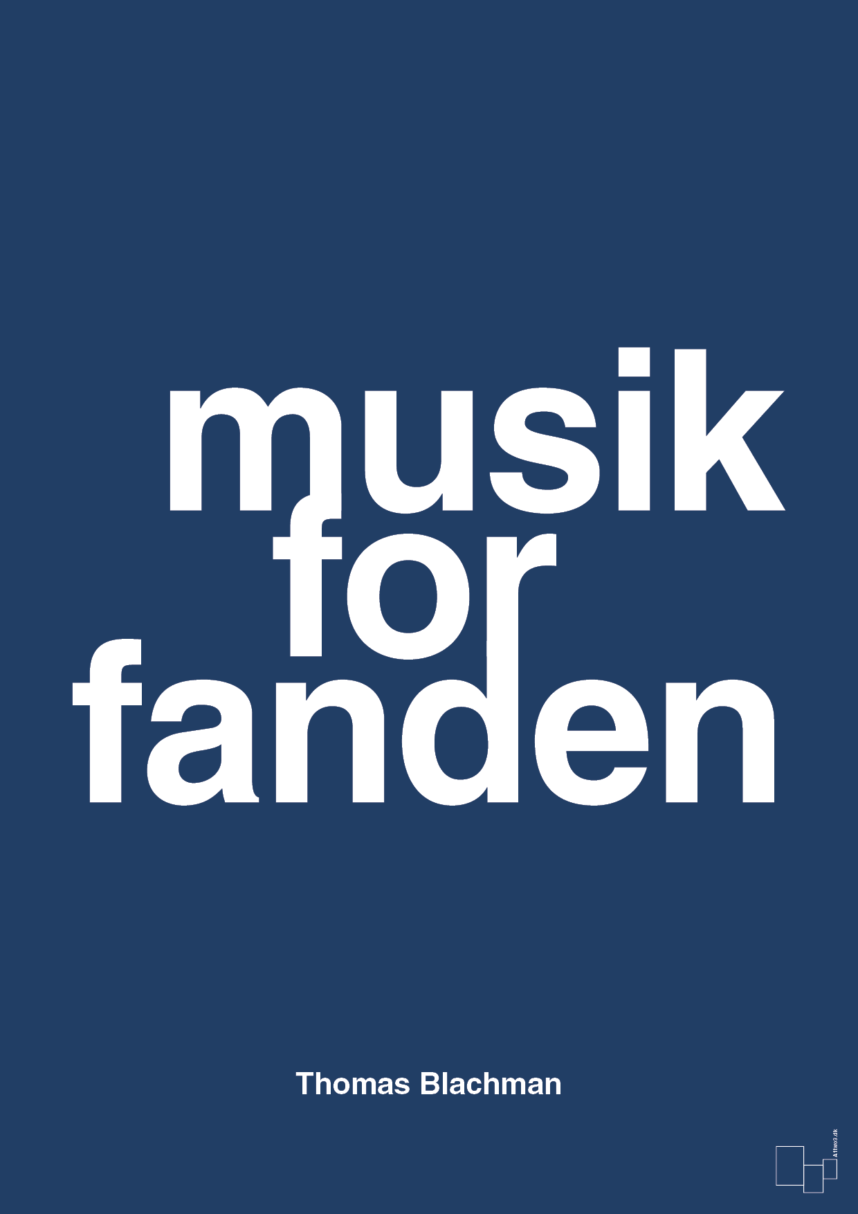 plakat: musik for fanden - lapis blue-Musiker-A1two3
