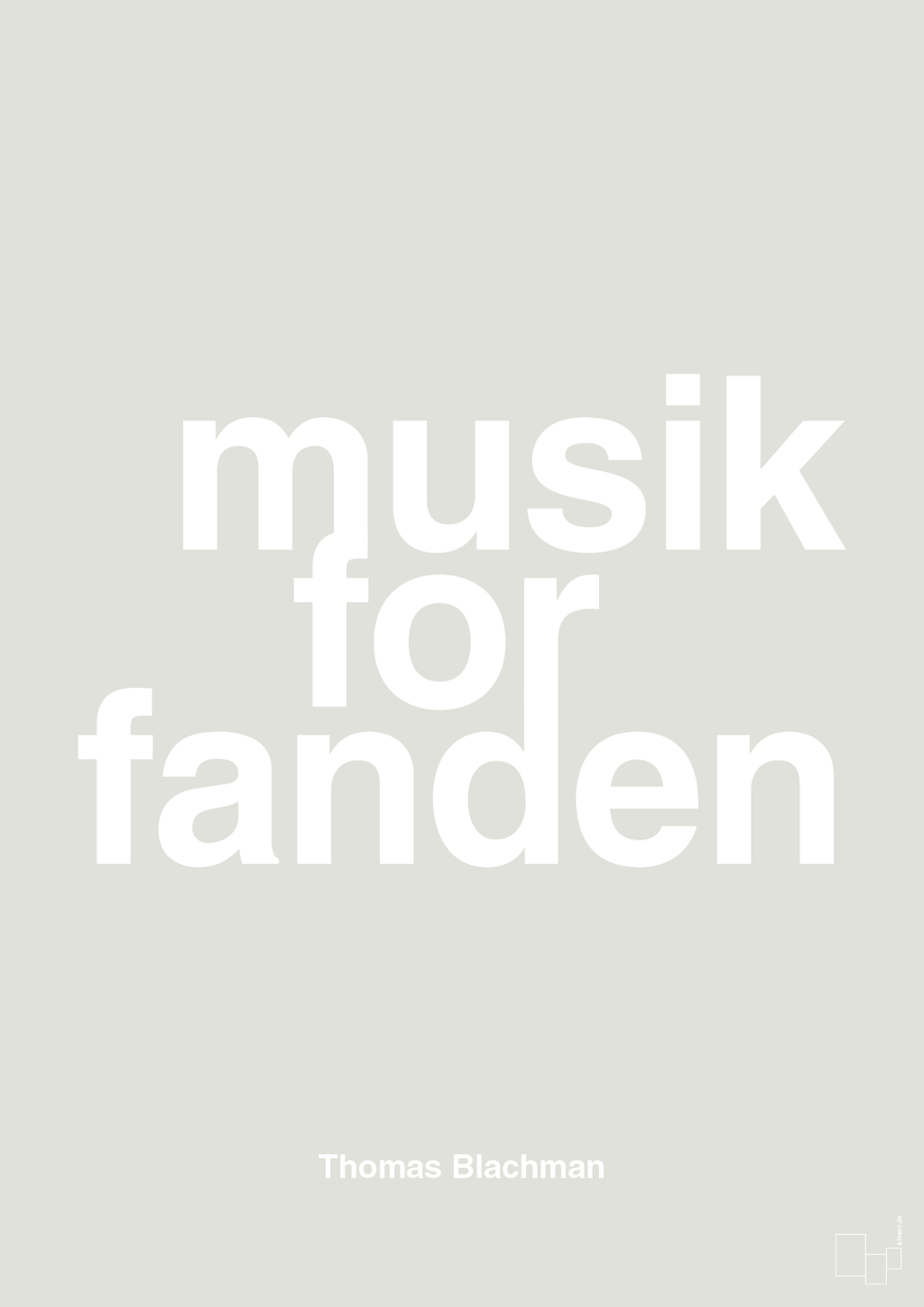 plakat: musik for fanden - painters white-Musiker-A1two3