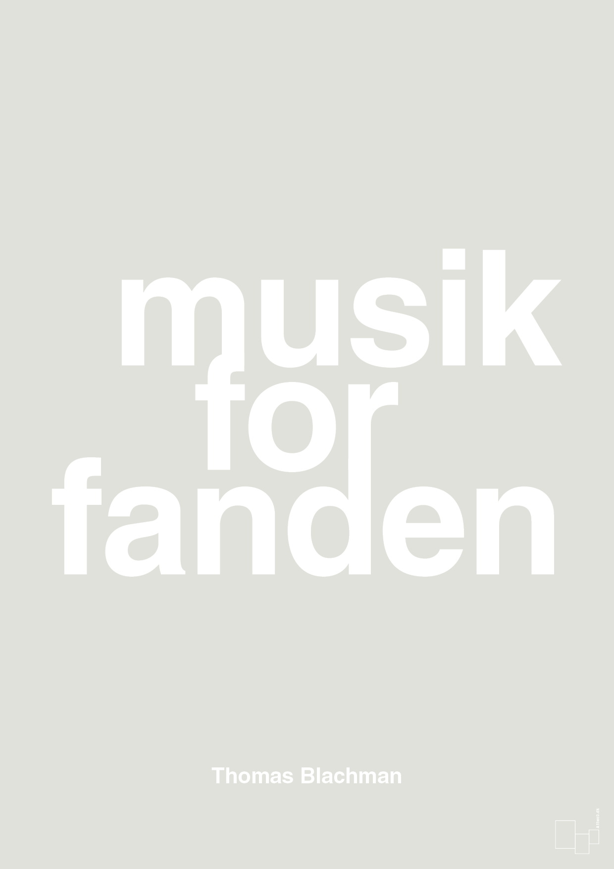 plakat: musik for fanden - painters white-Musiker-A1two3