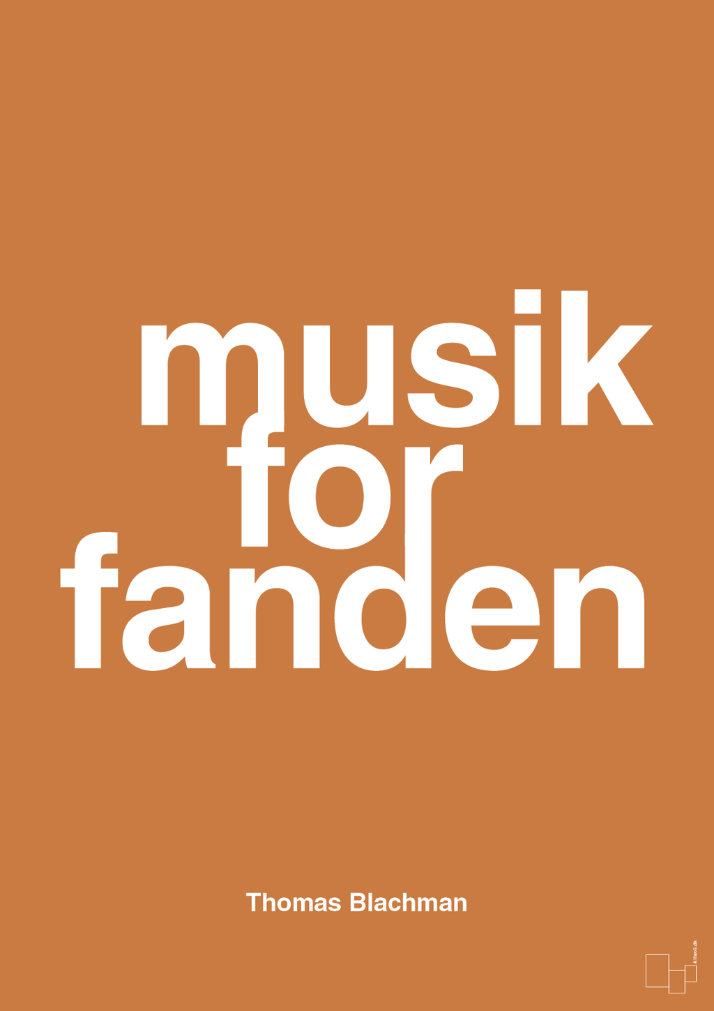 plakat: musik for fanden - rumba orange-Musiker-A1two3