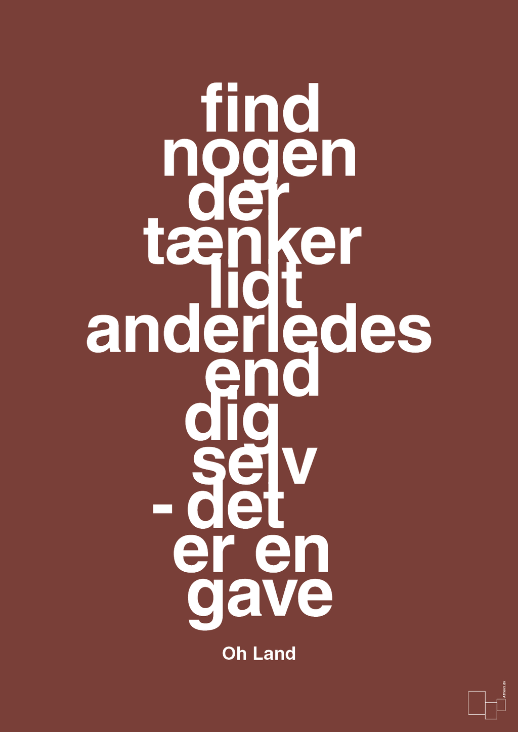 plakat: find nogen der tænker lidt anderledes end dig selv det er en gave - red pepper-Musiker-A1two3
