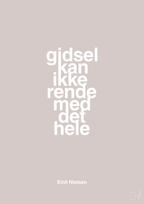 plakat: gidsel kan ikke rende med det hele - broken beige-Håndbold-A1two3
