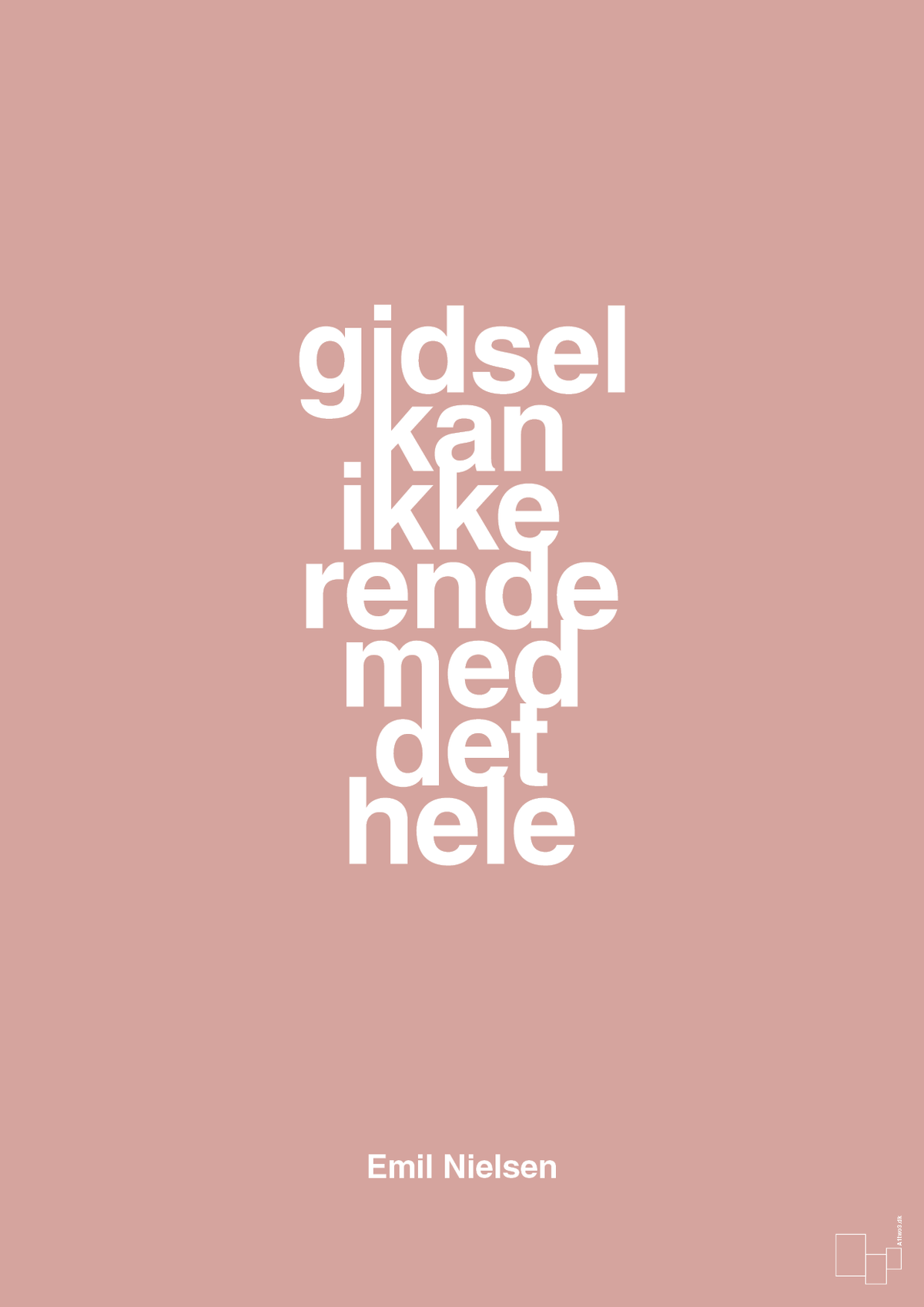 plakat: gidsel kan ikke rende med det hele - bubble shell-Håndbold-A1two3