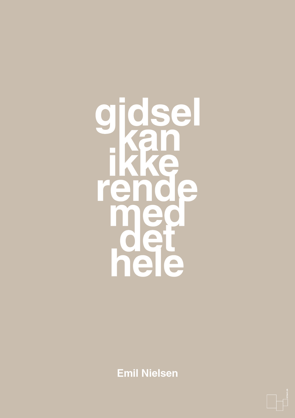 plakat: gidsel kan ikke rende med det hele - creamy mushroom-Håndbold-A1two3