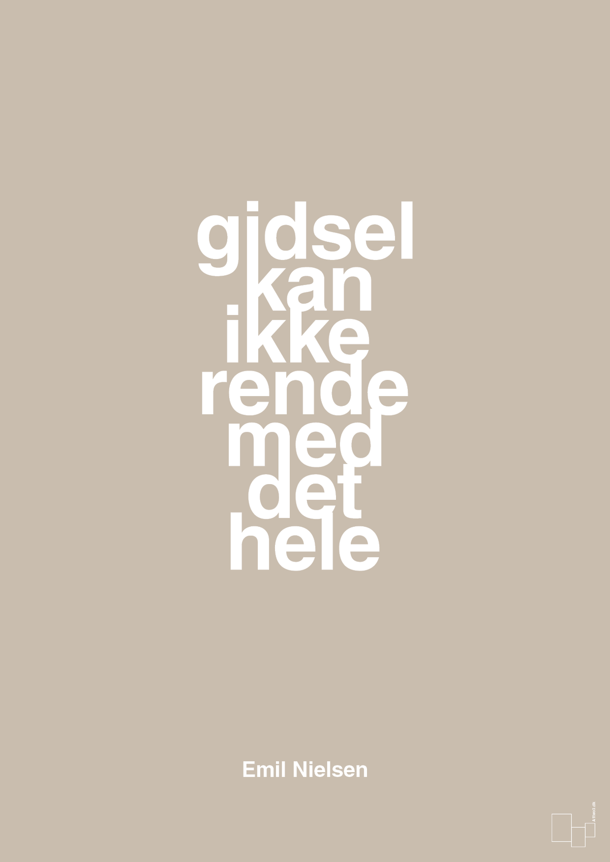 plakat: gidsel kan ikke rende med det hele - creamy mushroom-Håndbold-A1two3