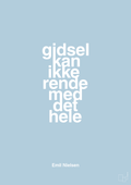 plakat: gidsel kan ikke rende med det hele - heavenly blue-Håndbold-A1two3