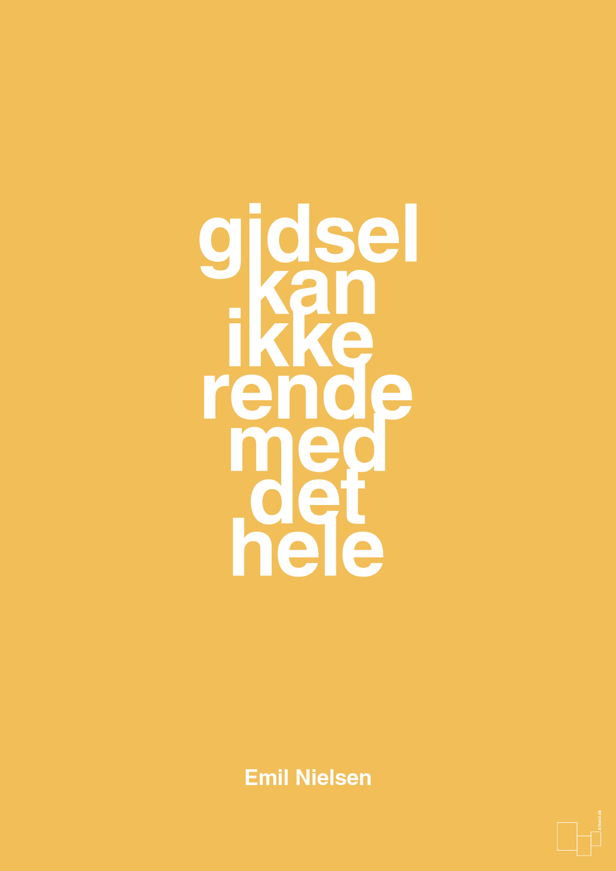 plakat: gidsel kan ikke rende med det hele - honeycomb-Håndbold-A1two3