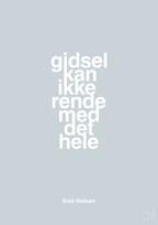 plakat: gidsel kan ikke rende med det hele - light drizzle-Håndbold-A1two3